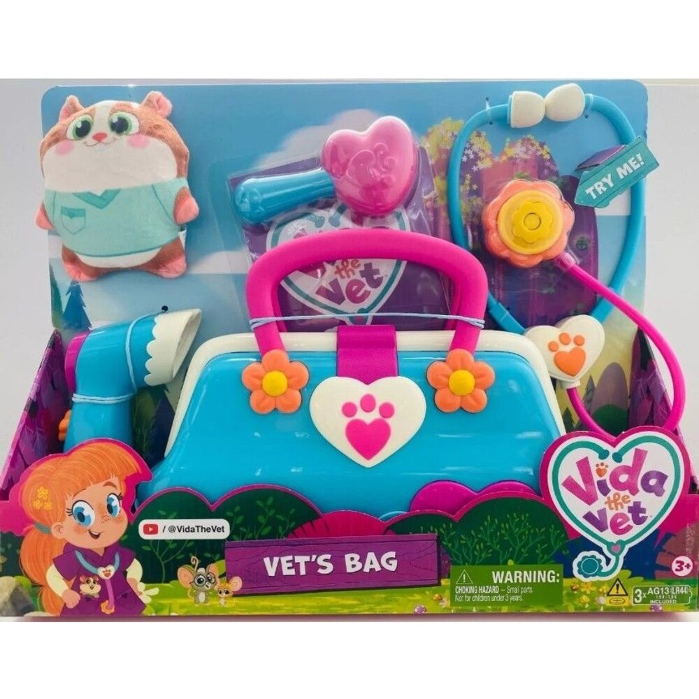 Vida the Vet Vet’s Bag with 5 Veterinary Doctor Kit With Accessories NEW